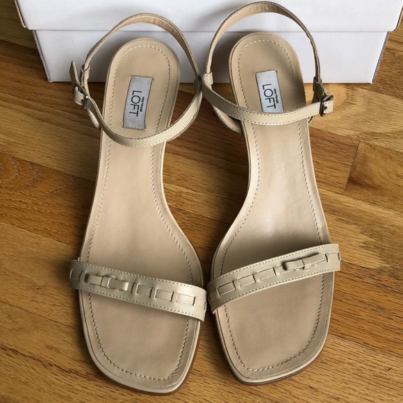 Ann Taylor Loft Leather Strappy Sandals - Picture 3 of 8